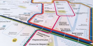 Киевский дизайнер нарисовал транспортную схему для Сум