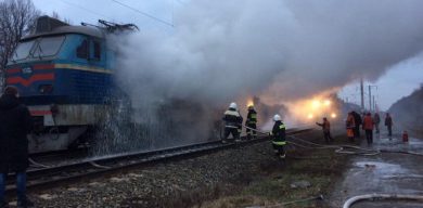На Сумщині загорівся ще один потяг (фото)