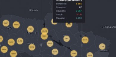 На Сумщині – 209 випадків коронавірусу з добу