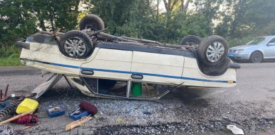 На Сумщині перекинувся автомобіль: постраждала пасажирка