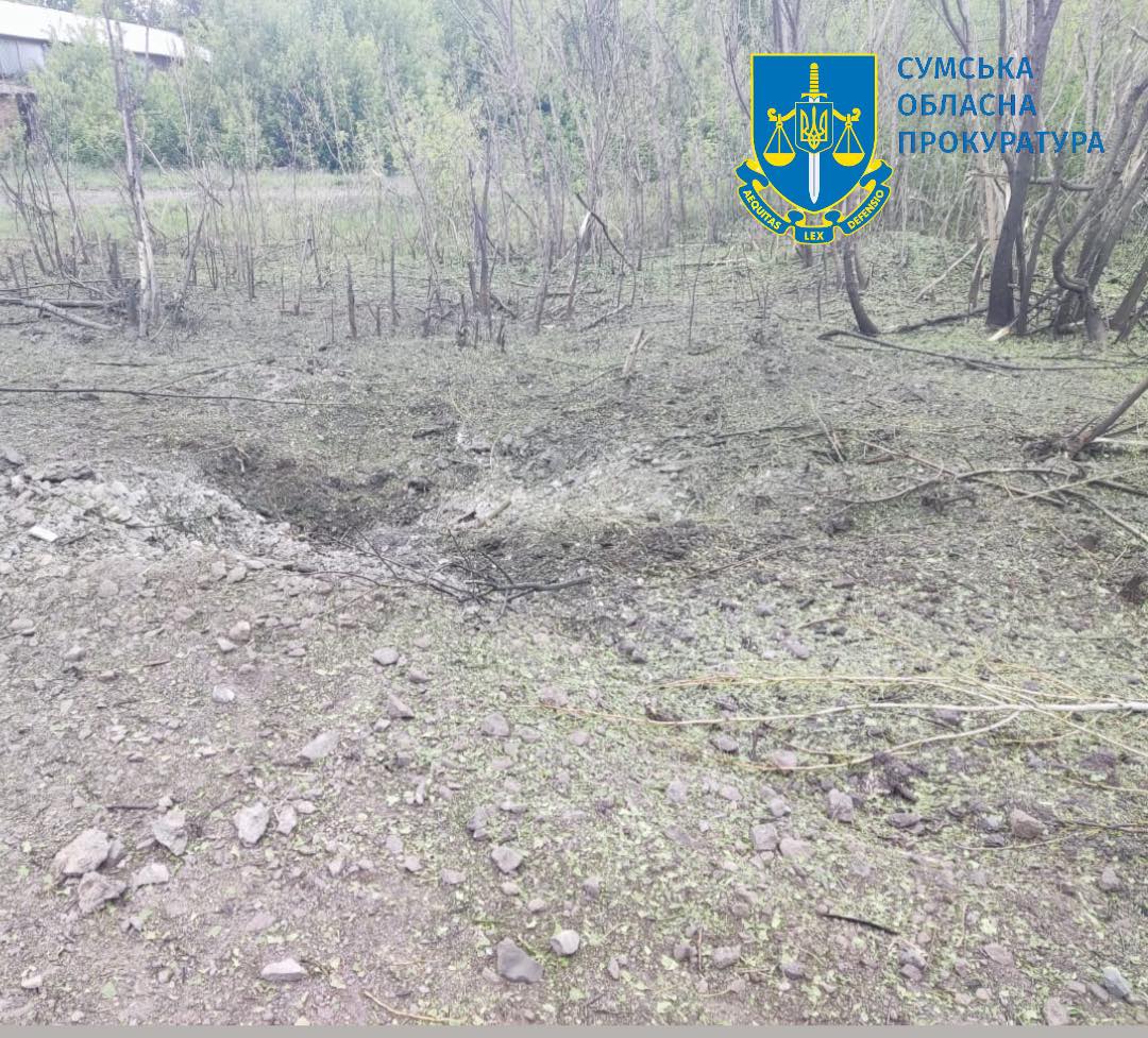У прокуратурі показали фото з Річківської громади на Білопільщині після російської атаки