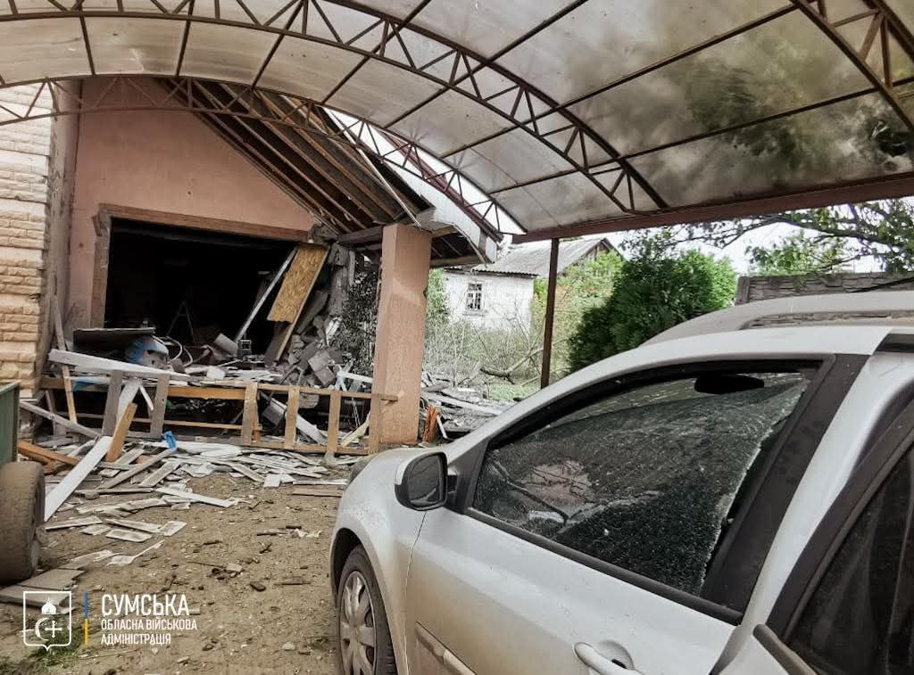У Сумській громаді внаслідок обстрілу поранені дві жінки