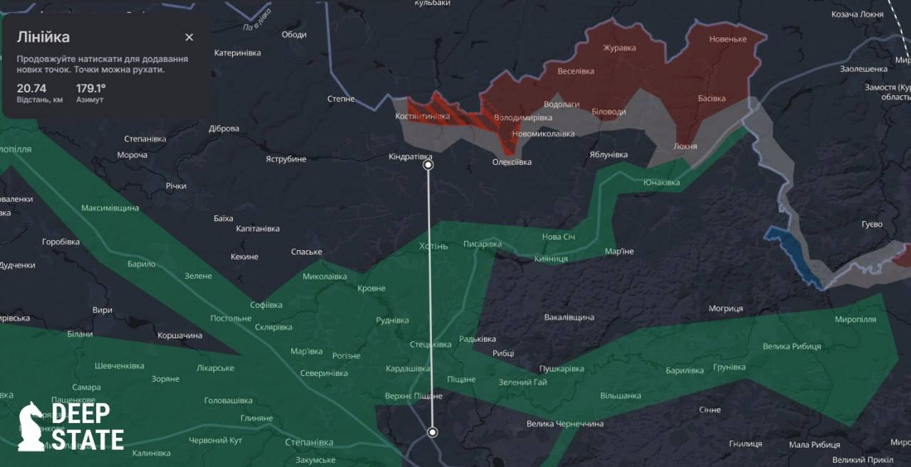 Ще три села на Сумщині потенційно вже можуть бути захоплені РФ, – DeepState