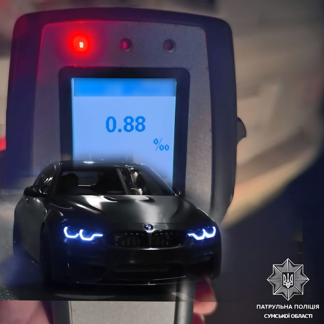 Закони? Не чула: у Сумах пʼяна мажорка без страховки каталася вночі на BMW